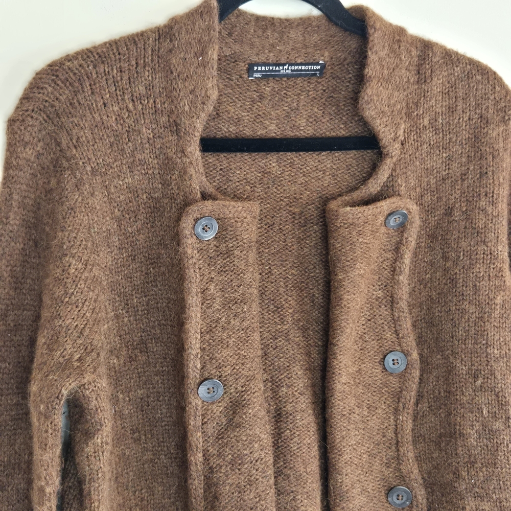 Peruvian Connection Wool Blend Open Front Cardiga… - image 3